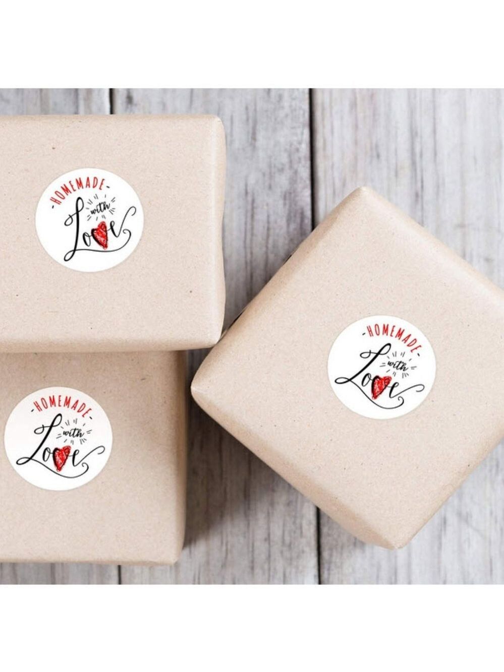 500 Homemade with Love wafer stickers